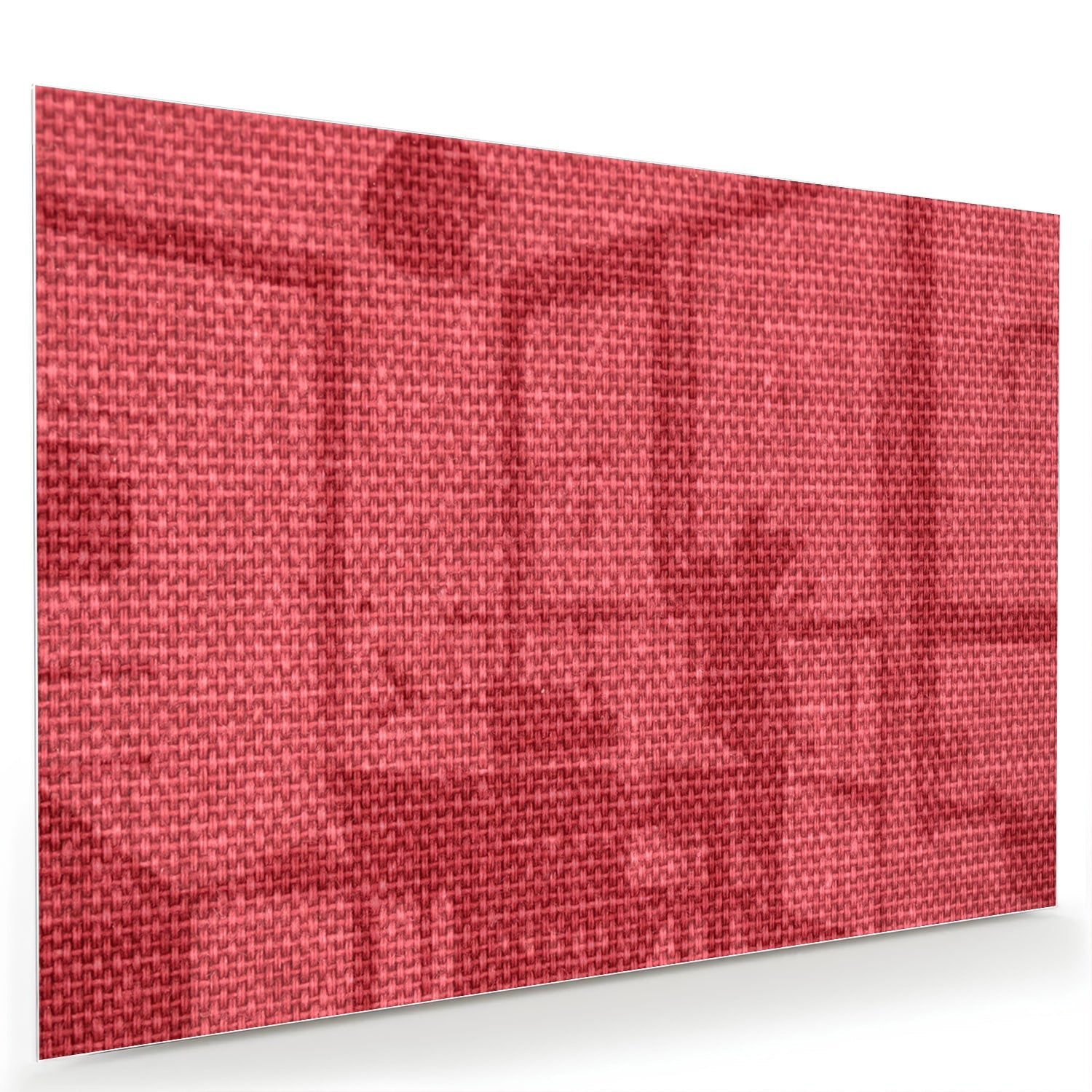 Modernes Glasbild in klarem Rot – Glasbild aus Sicherheitsglas, Größe 60x40