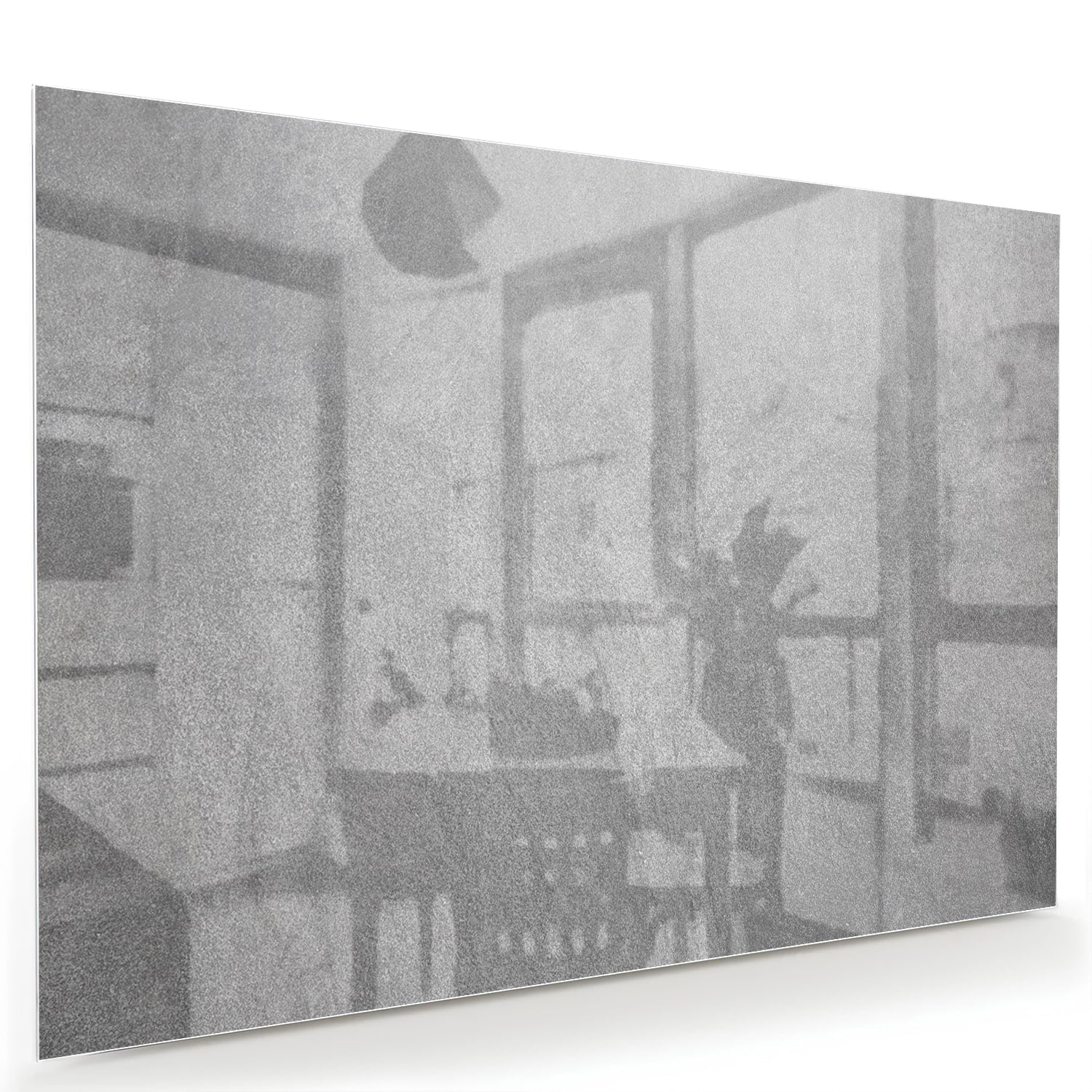 Minimalistisches Glasbild mit Händen – Glasbild aus Sicherheitsglas, Größe 60x40