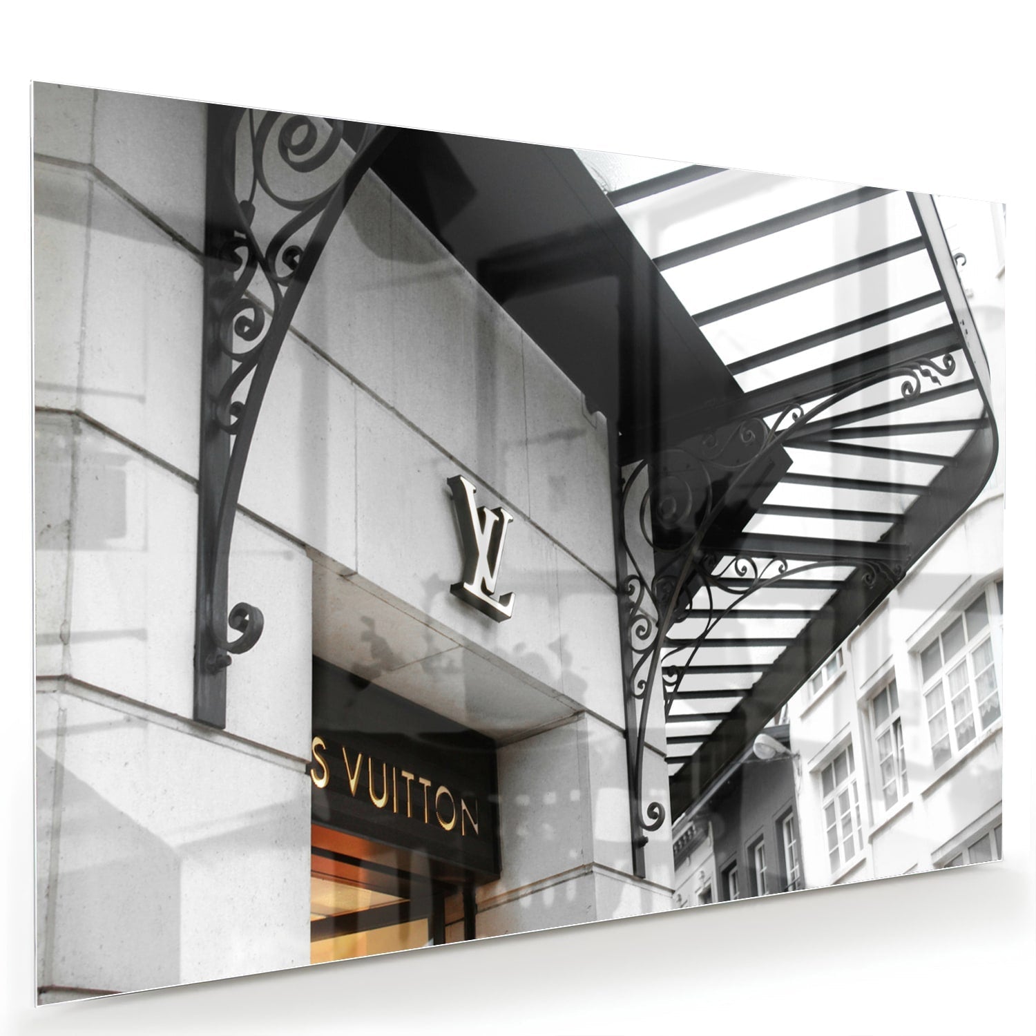 Elegantes Glasbild mit luxuriöser Mode – Glasbild aus Sicherheitsglas, Größe 60x40
