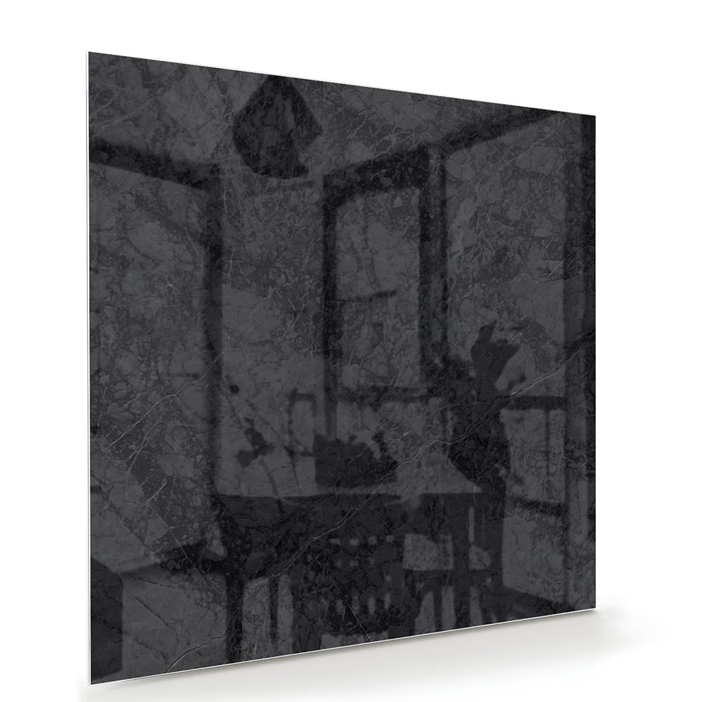 Elegantes Glasbild mit abstrakter Dekoration – Glasbild aus Sicherheitsglas, Größe 100x70