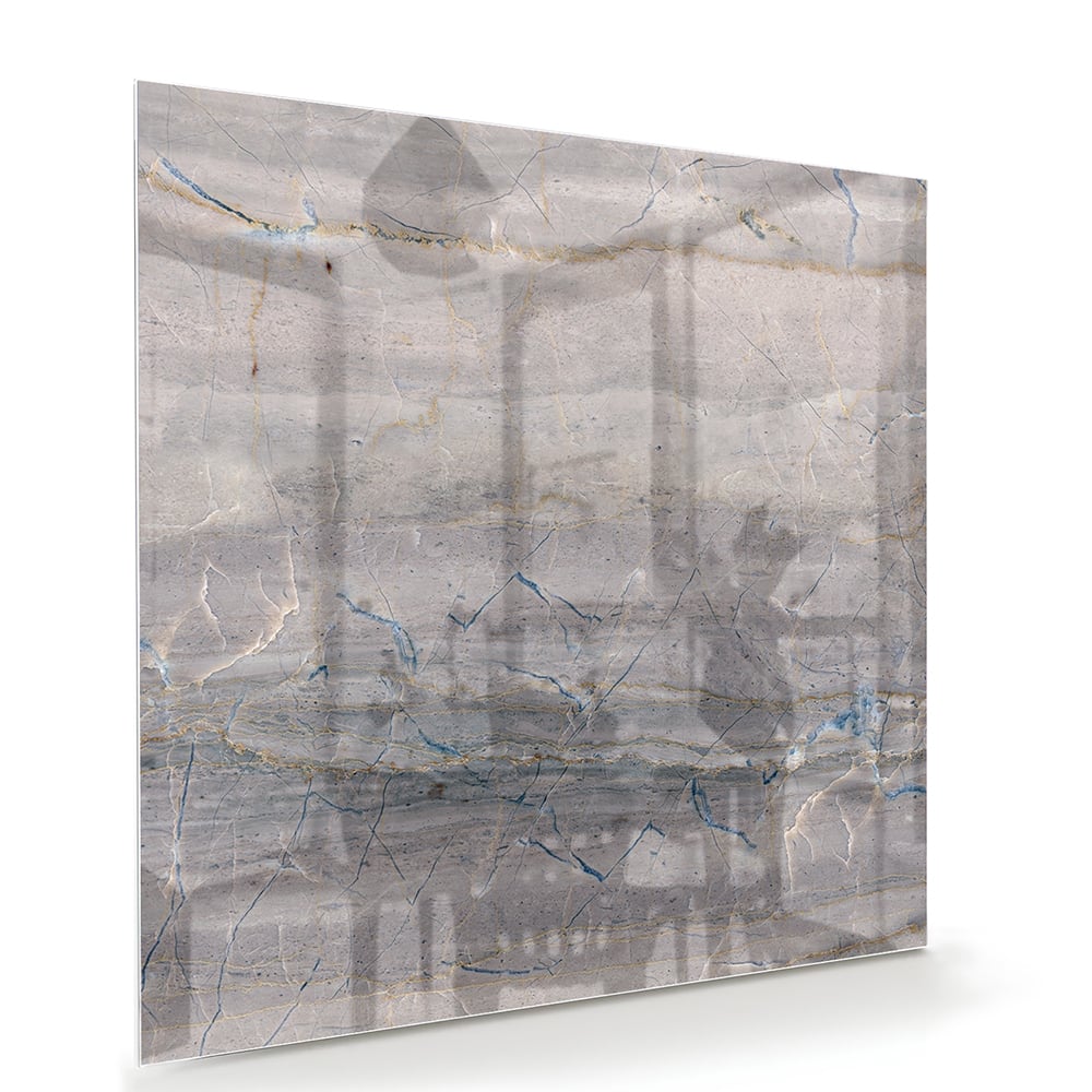Elegantes Glasbild mit Erdtönen – Glasbild aus Sicherheitsglas, Größe 100x70