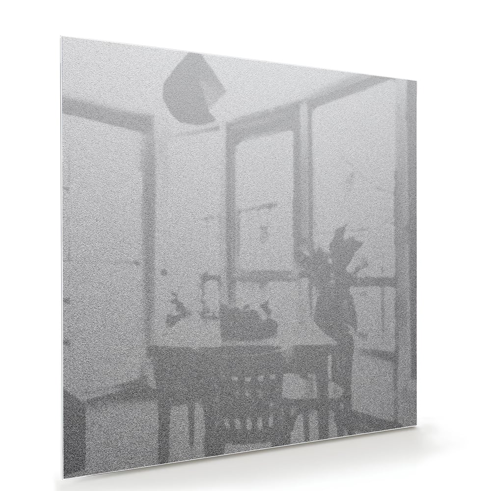 Minimalistisches Glasbild mit dezenten Reflexionen – Glasbild aus Sicherheitsglas, Größe 100x70