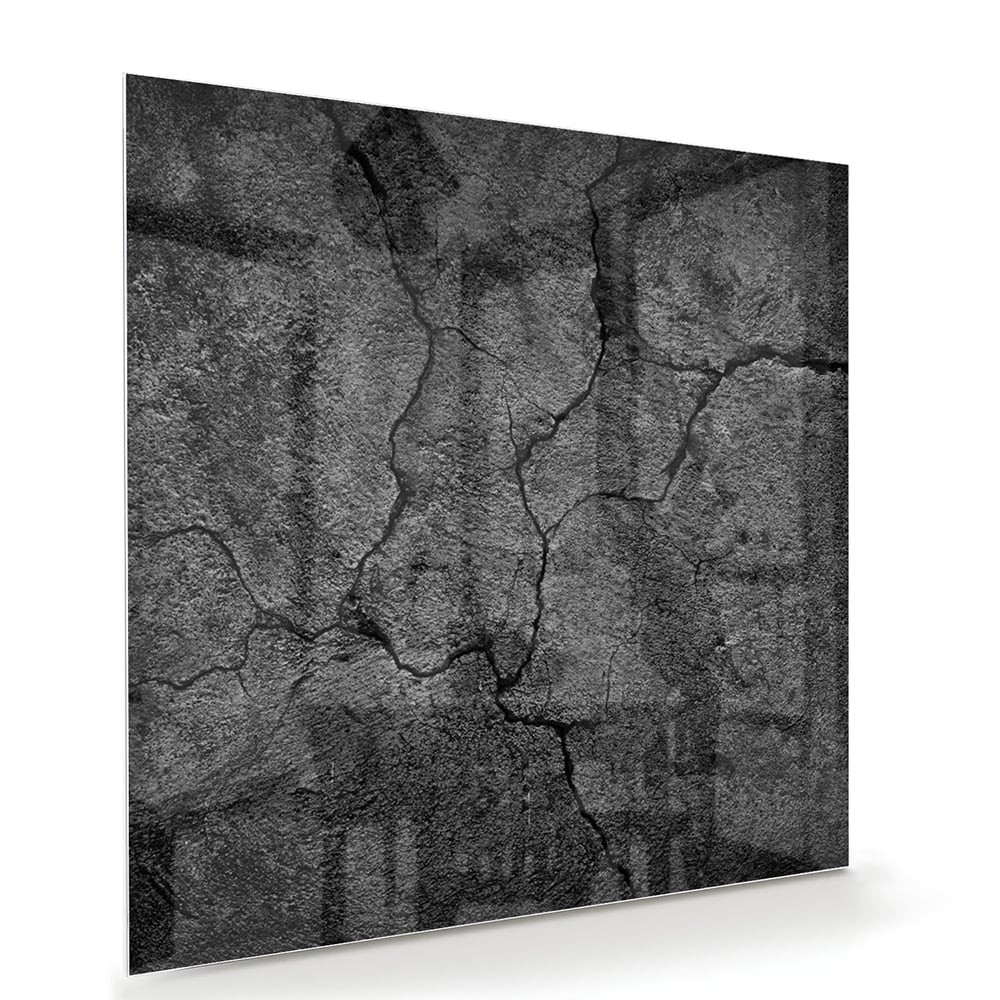 Modernes Glasbild mit abstrakter Struktur – Glasbild aus Sicherheitsglas, Größe 100x70