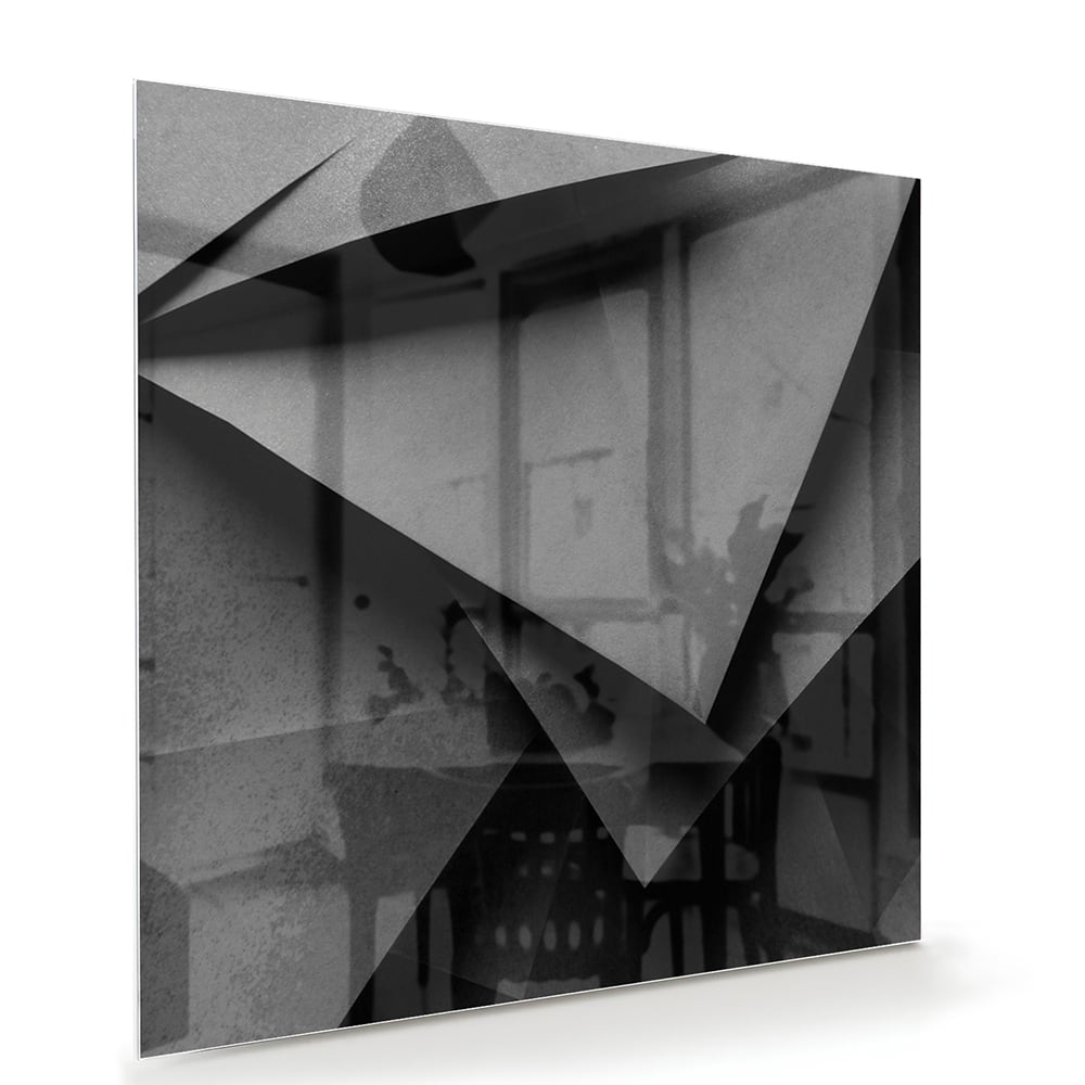 Modernes Glasbild mit geometrischem Motiv – Glasbild aus Sicherheitsglas, Größe 100x70