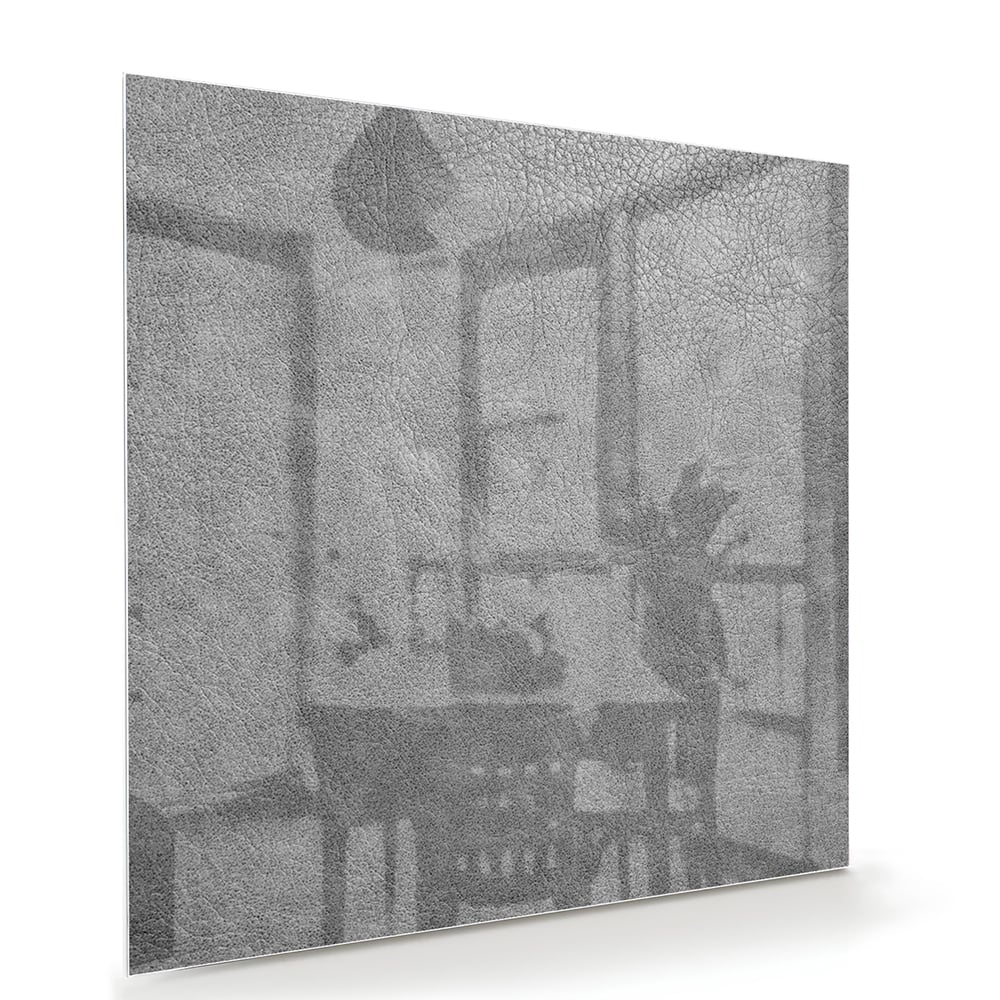 Minimalistisches Glasbild mit Schatten – Glasbild aus Sicherheitsglas, Größe 100x70