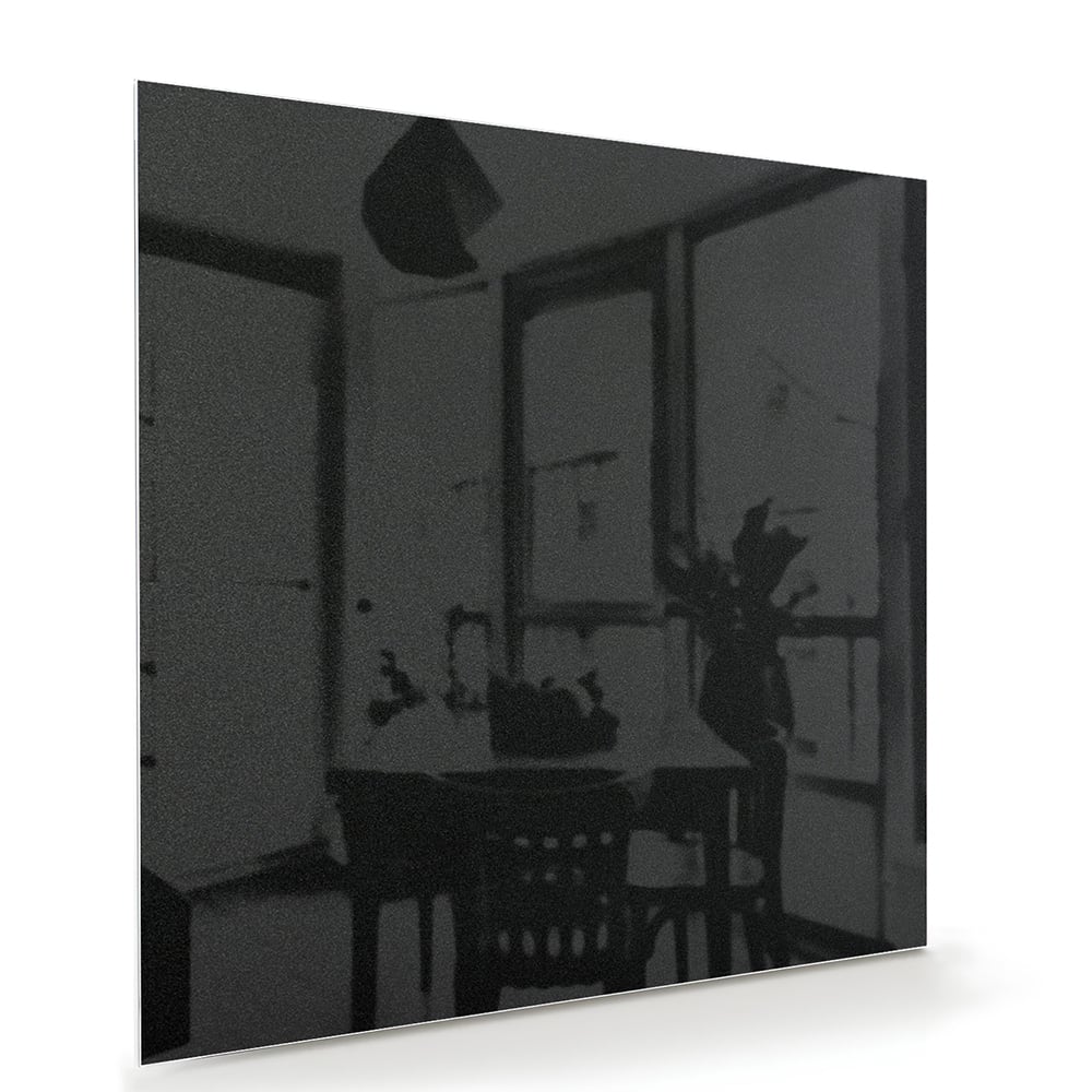 Glänzendes schwarzes Glasbild für ein modernes Interieur – Glasbild aus Sicherheitsglas, Größe 100x70
