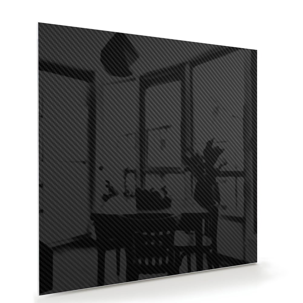 Stilvolles schwarzes Glasbild für moderne Innenräume – Glasbild aus Sicherheitsglas, Größe 100x70
