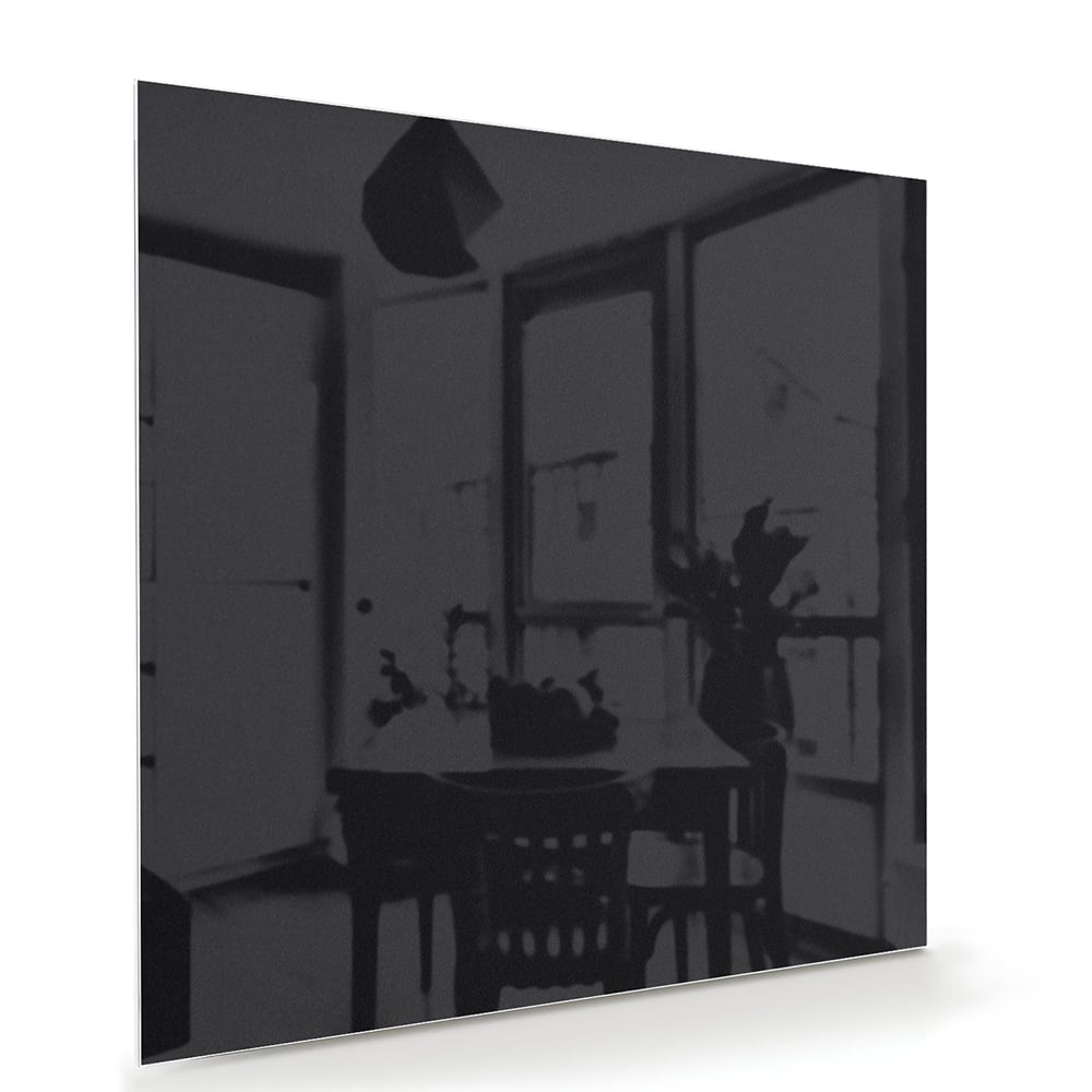 Modernes schwarzes Glasbild für stilvolle Innenräume – Glasbild aus Sicherheitsglas, Größe 100x70