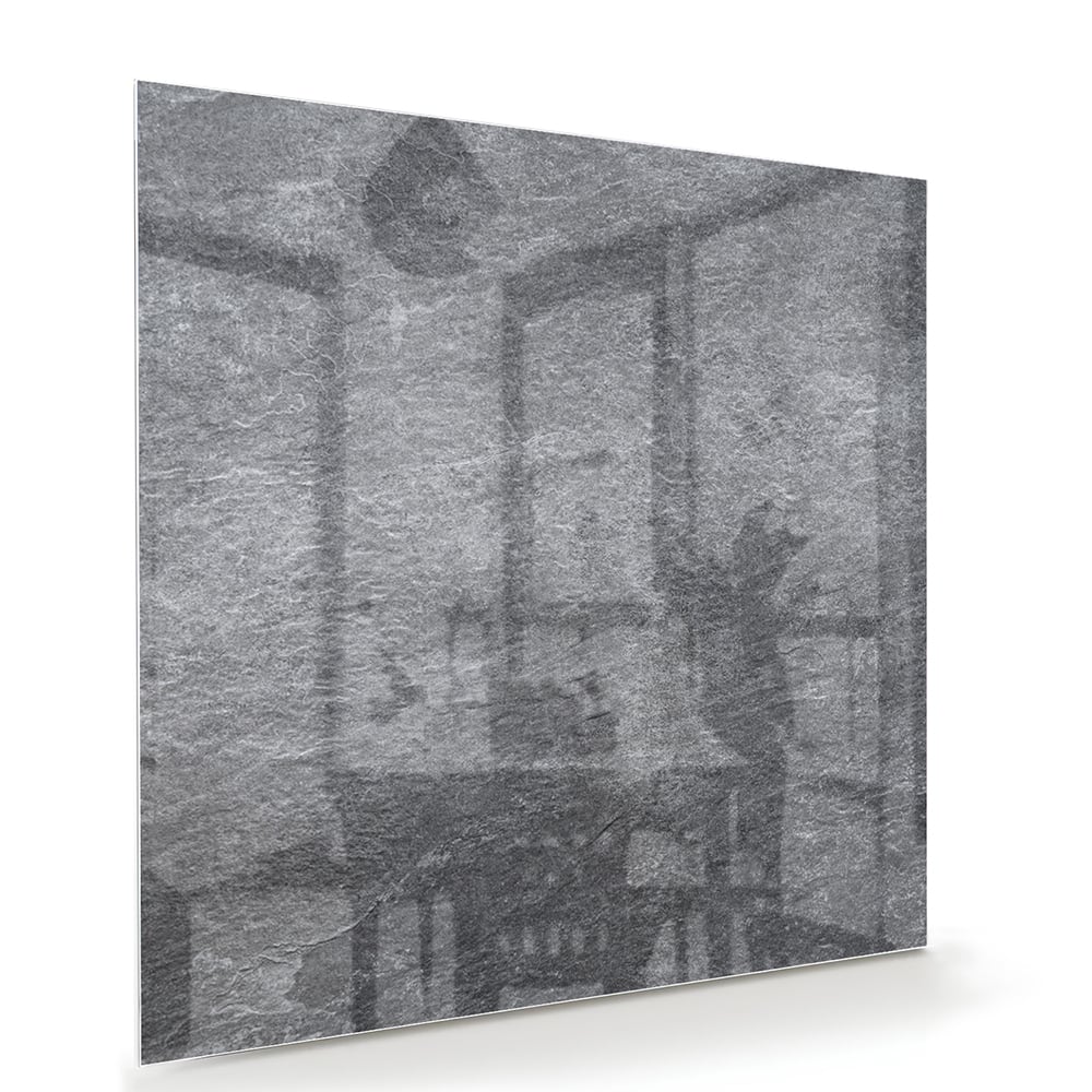 Modernes Glasbild in Grautönen für Ihr Interieur – Glasbild aus Sicherheitsglas, Größe 100x70