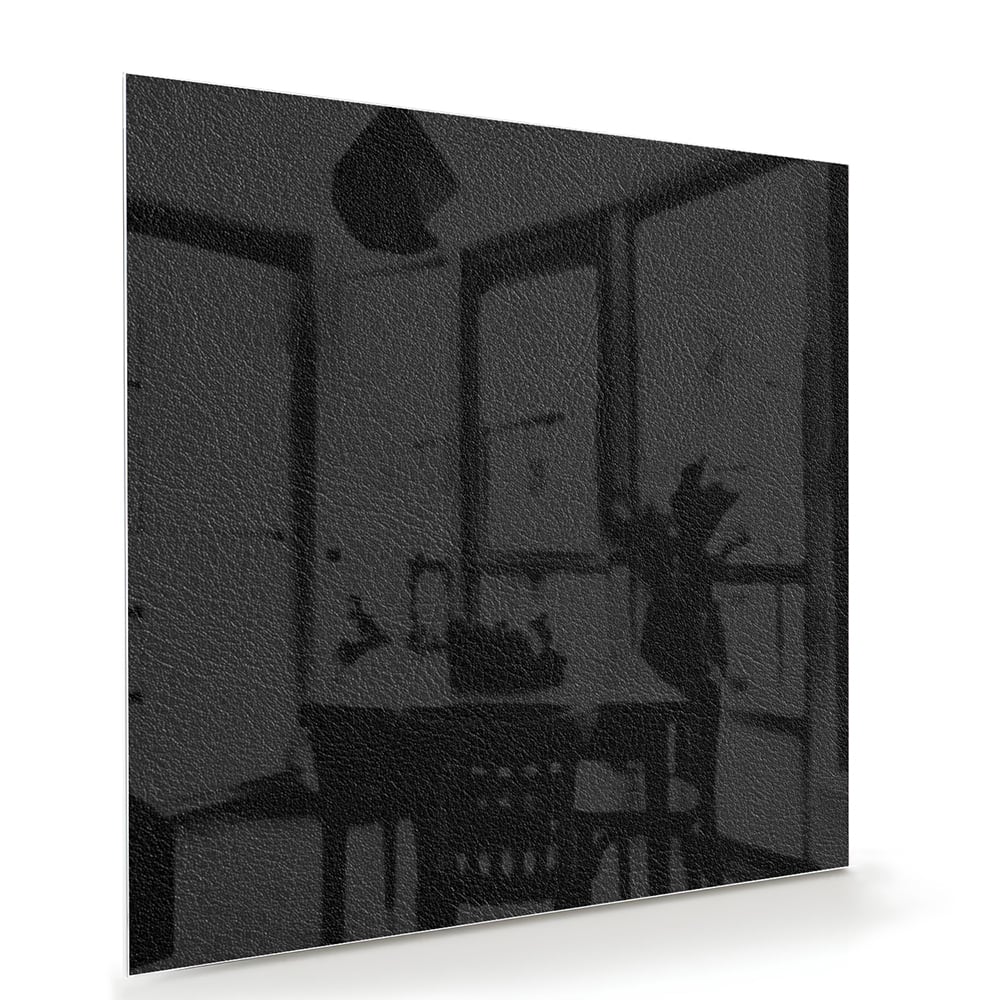 Minimalistisches Glasbild in Schwarz – Glasbild aus Sicherheitsglas, Größe 100x70
