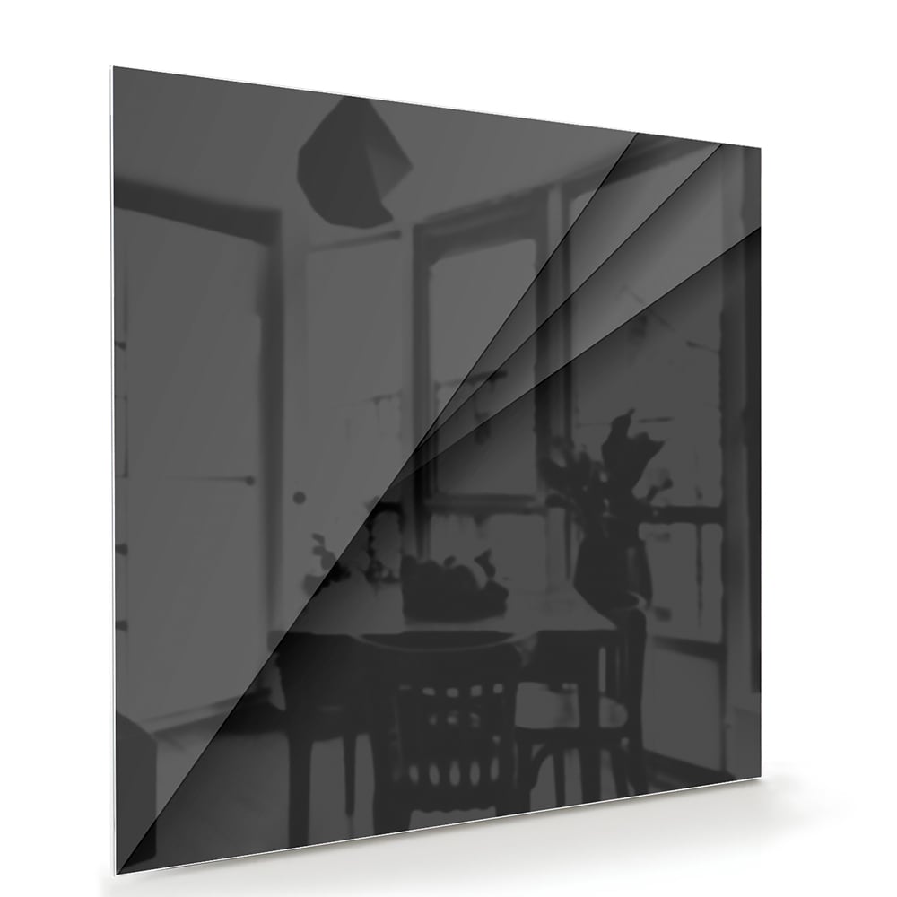Modernes schwarzes Glasbild für ein stilvolles Interieur – Glasbild aus Sicherheitsglas, Größe 100x70