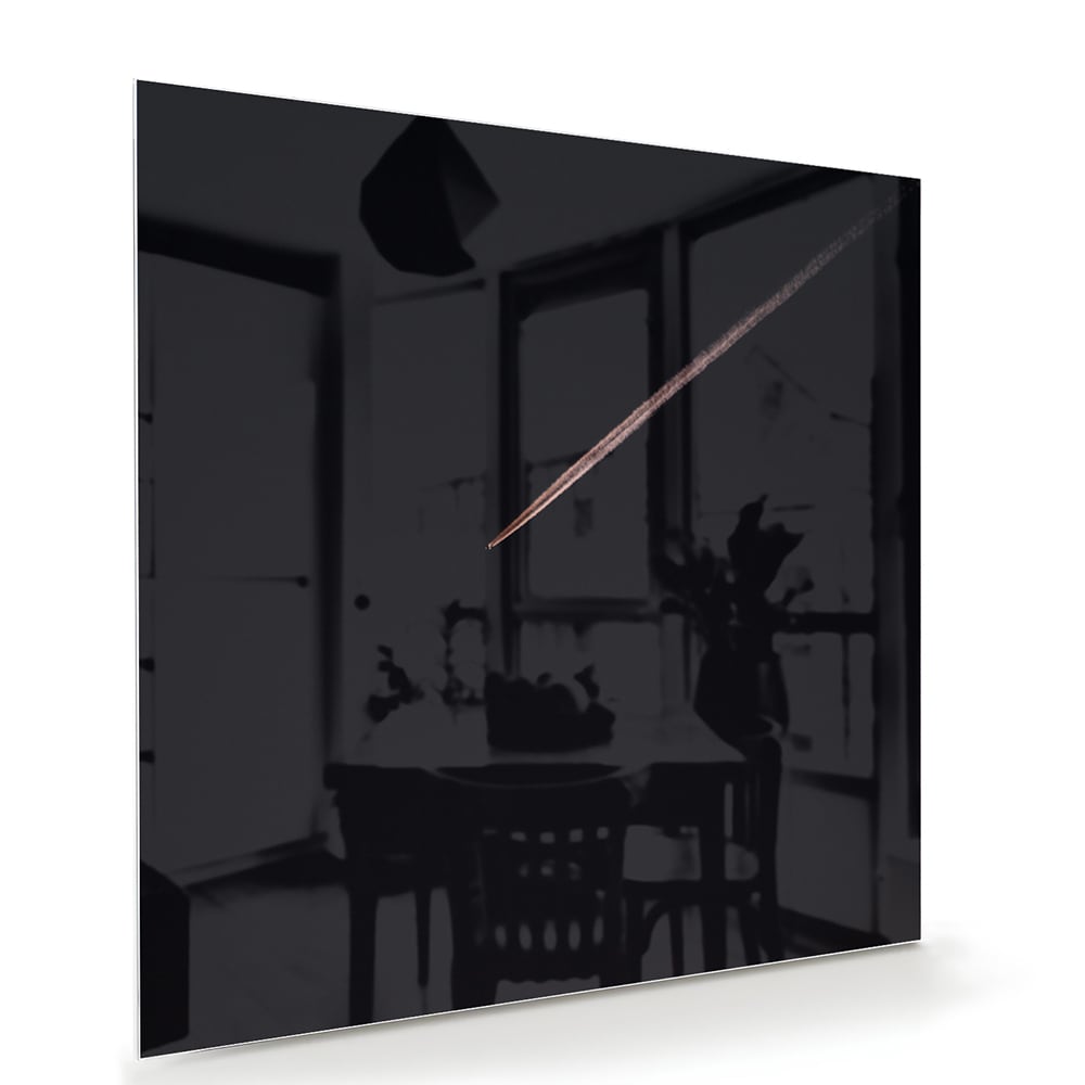 Modernes Glasbild mit schwarzem Hintergrund – Glasbild aus Sicherheitsglas, Größe 100x70