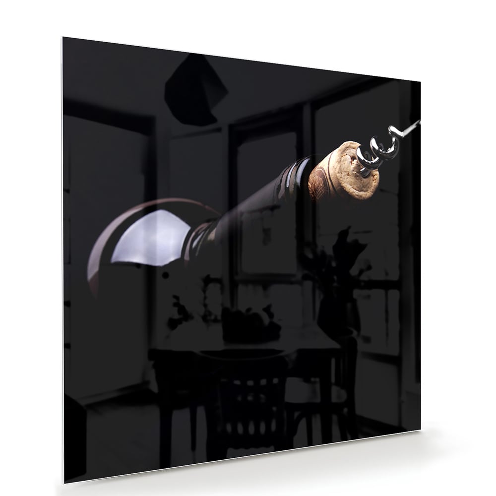 Elegantes Glasbild mit Griff – Glasbild aus Sicherheitsglas, Größe 100x70