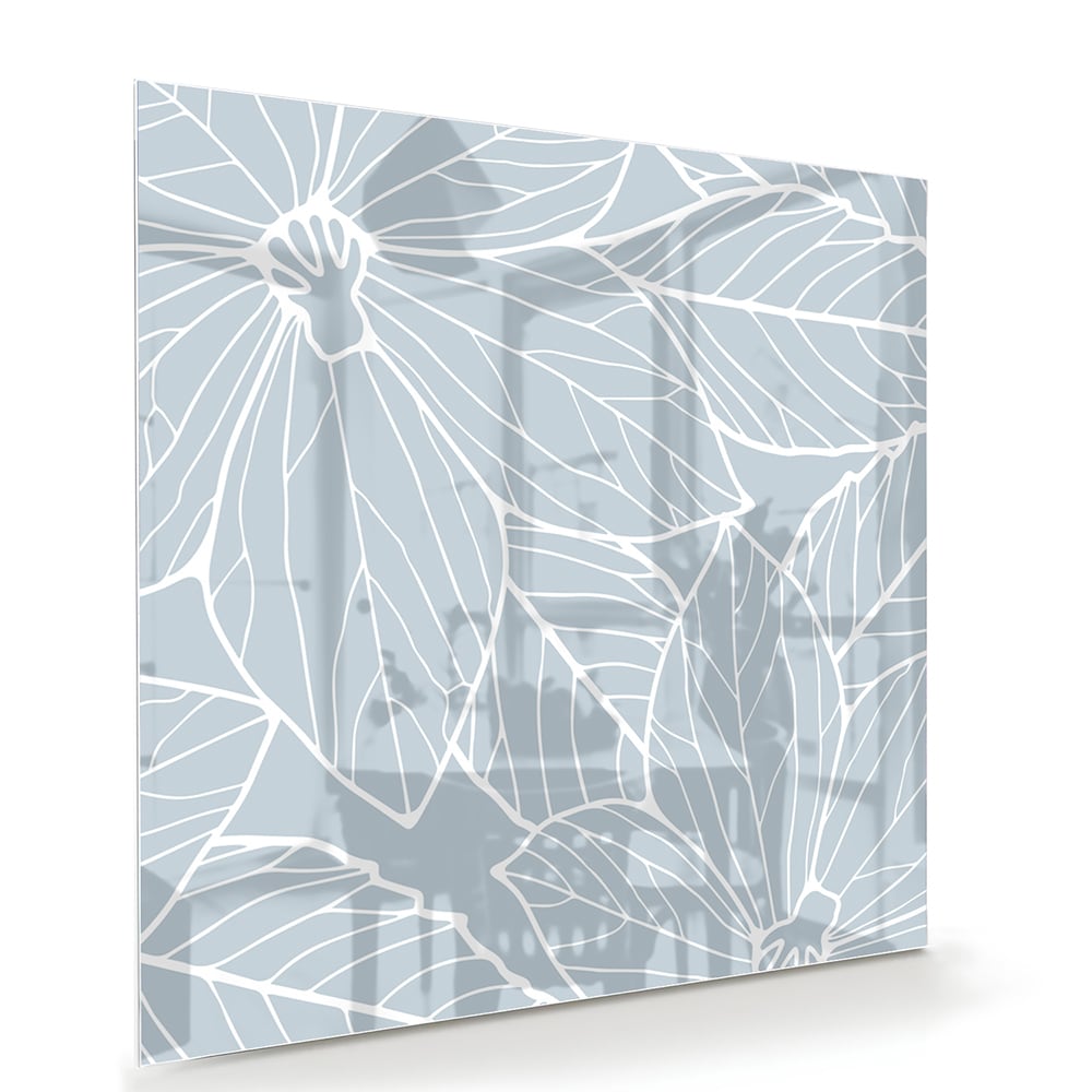 Stilvolles Glasbild mit botanischen Motiven – Glasbild aus Sicherheitsglas, Größe 100x70