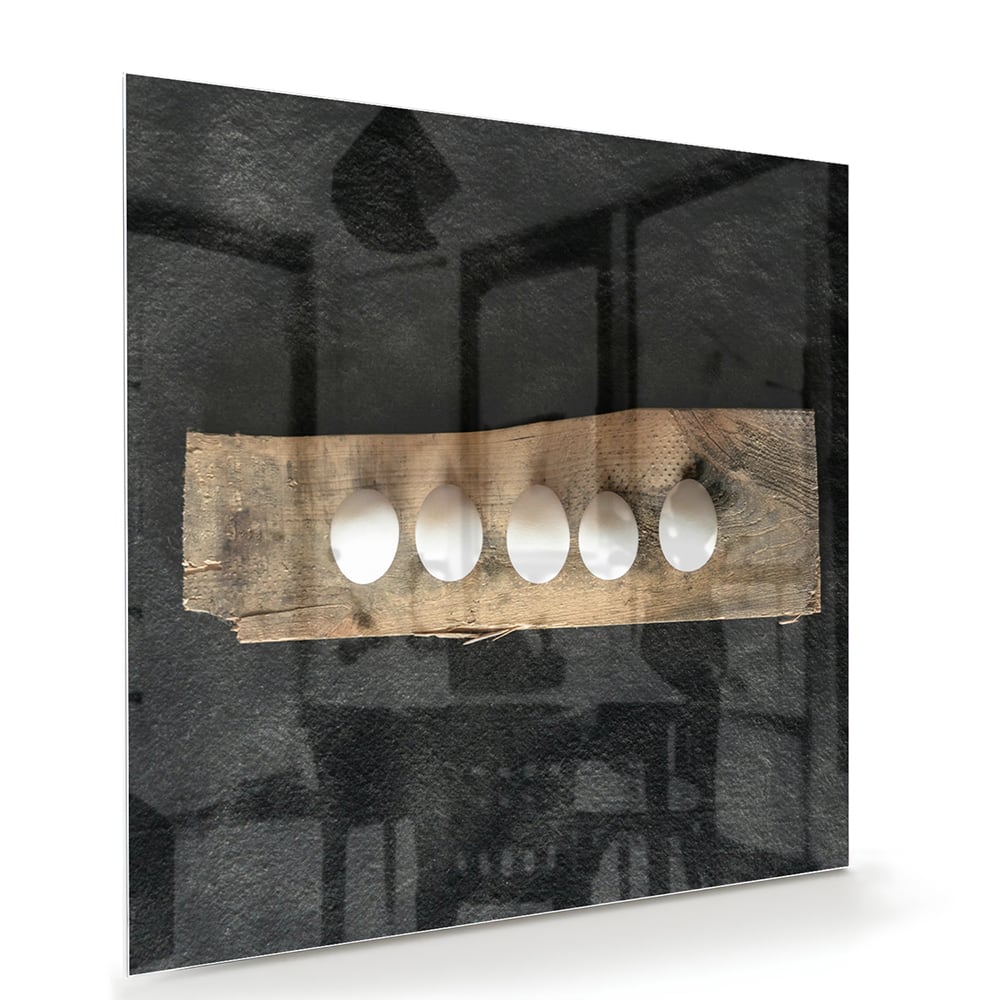 Elegantes Glasbild mit beleuchteten Akzenten – Glasbild aus Sicherheitsglas, Größe 100x70