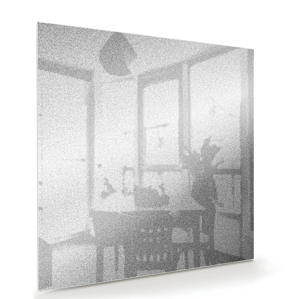Minimalistisches Glasbild mit Reflexionen – Glasbild aus Sicherheitsglas, Größe 100x70