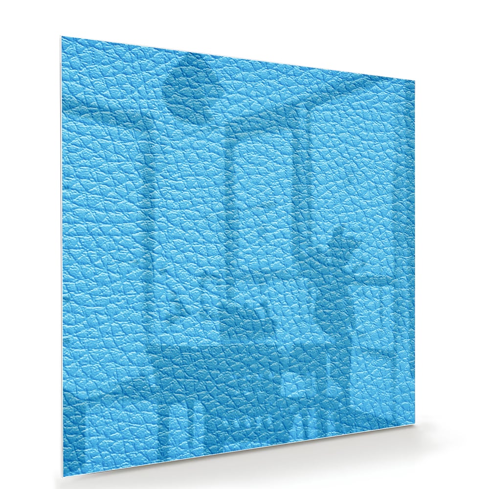 Modernes blaues Glasbild für ein stilvolles Interieur – Glasbild aus Sicherheitsglas, Größe 100x70