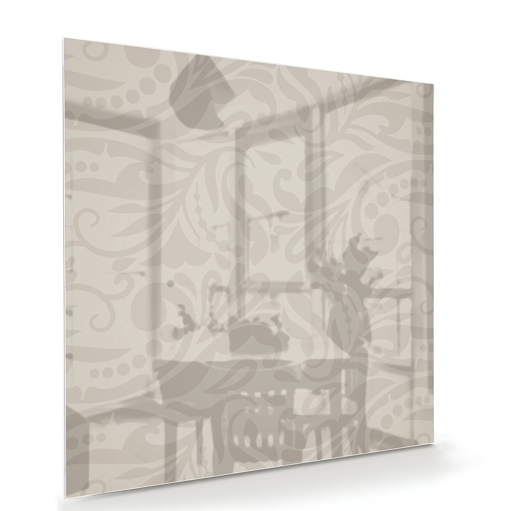 Elegantes Glasbild mit raffiniertem Muster – Glasbild aus Sicherheitsglas, Größe 100x70
