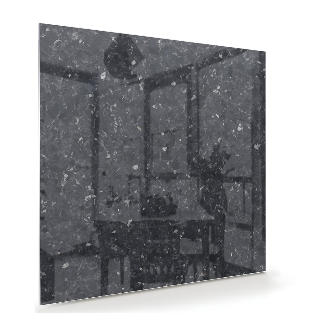 Modernes Glasbild mit schwarzer Oberfläche – Glasbild aus Sicherheitsglas, Größe 100x70