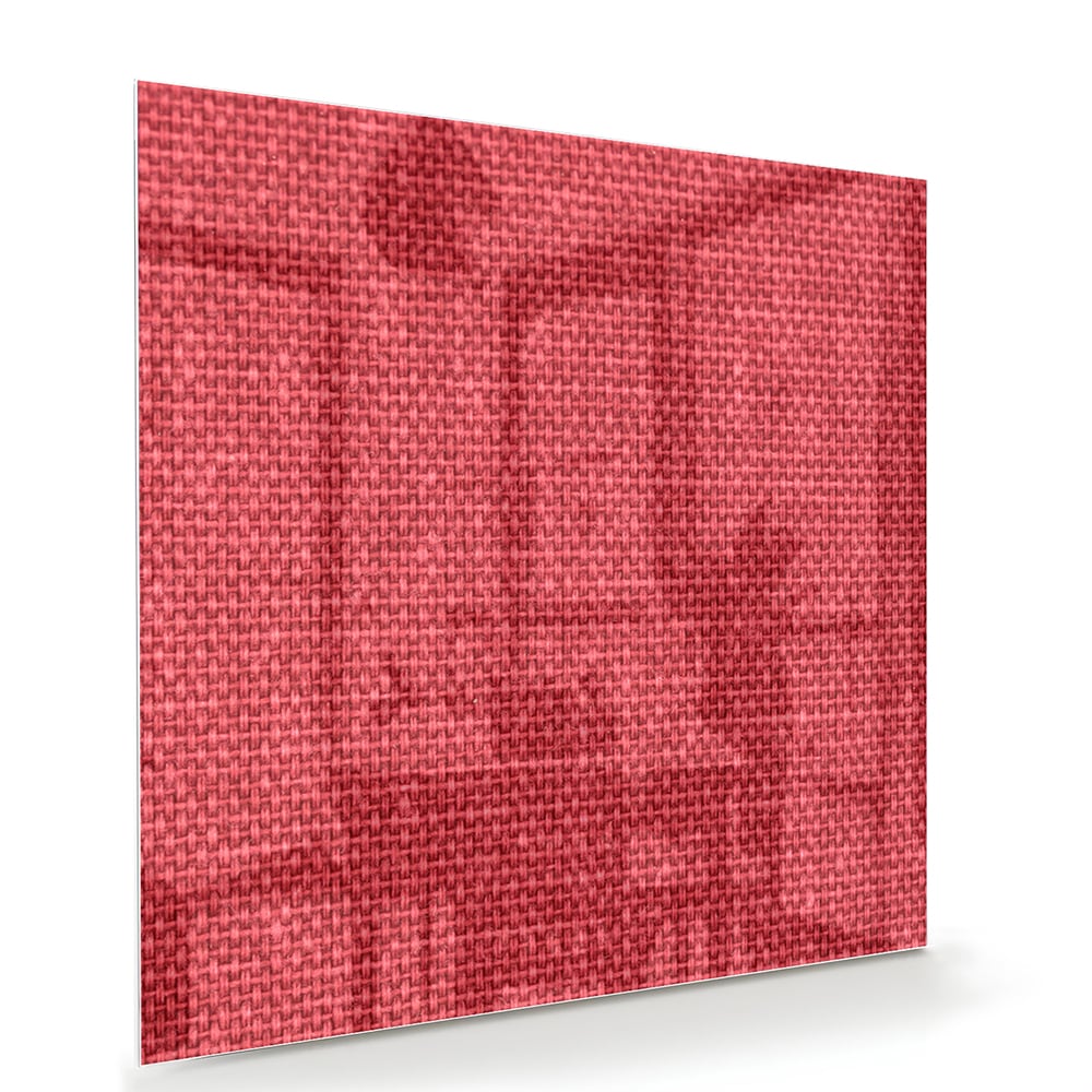 Modernes Glasbild in klarem Rot – Glasbild aus Sicherheitsglas, Größe 100x70