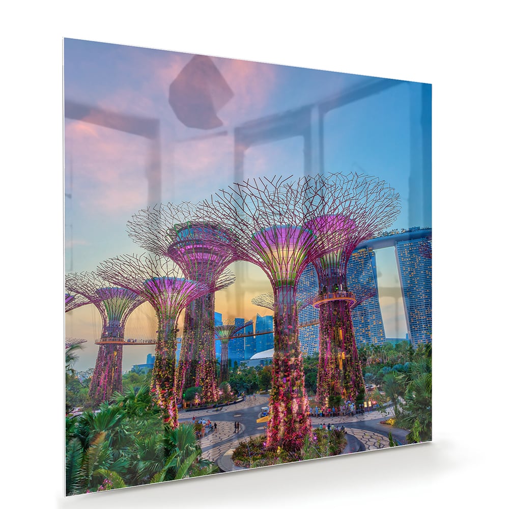 Glasbild mit Baum des Lebens – Glasbild aus Sicherheitsglas, Größe 100x70