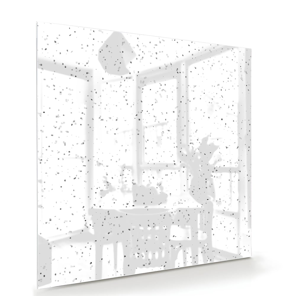 Modernes Glasbild mit dezenten Sprenkeln – Glasbild aus Sicherheitsglas, Größe 100x70