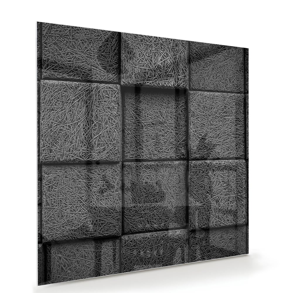 Dunkles abstraktes Glasbild für moderne Innenräume – Glasbild aus Sicherheitsglas, Größe 100x70