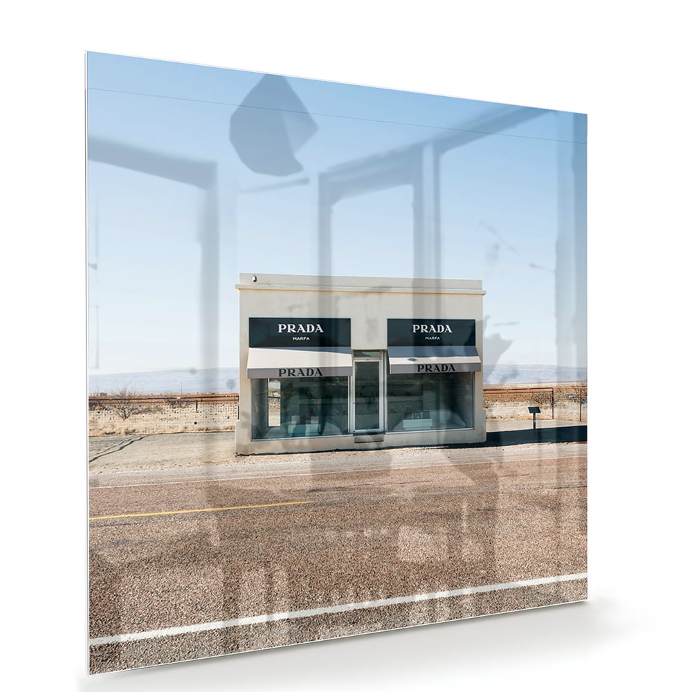 Modernes Glasbild mit einer Wüstenlandschaft – Glasbild aus Sicherheitsglas, Größe 100x70