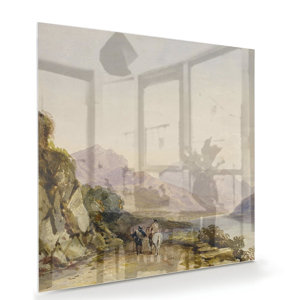Atemberaubendes Glasbild mit Landschaft – Glasbild aus Sicherheitsglas, Größe 100x70