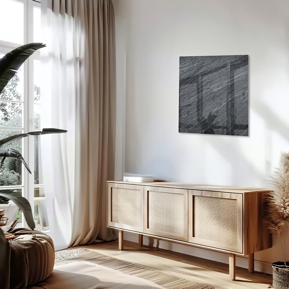 Stilvolles Glasbild mit abstraktem Muster – Glasbild aus Sicherheitsglas, Größe 120x60