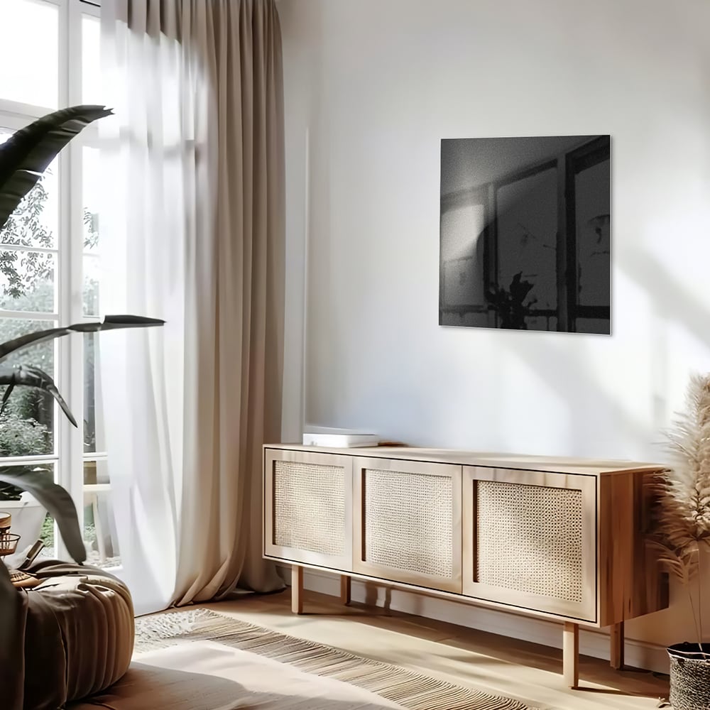Modernes Glasbild für ein geradliniges Wohnzimmer – Glasbild aus Sicherheitsglas, Größe 120x60