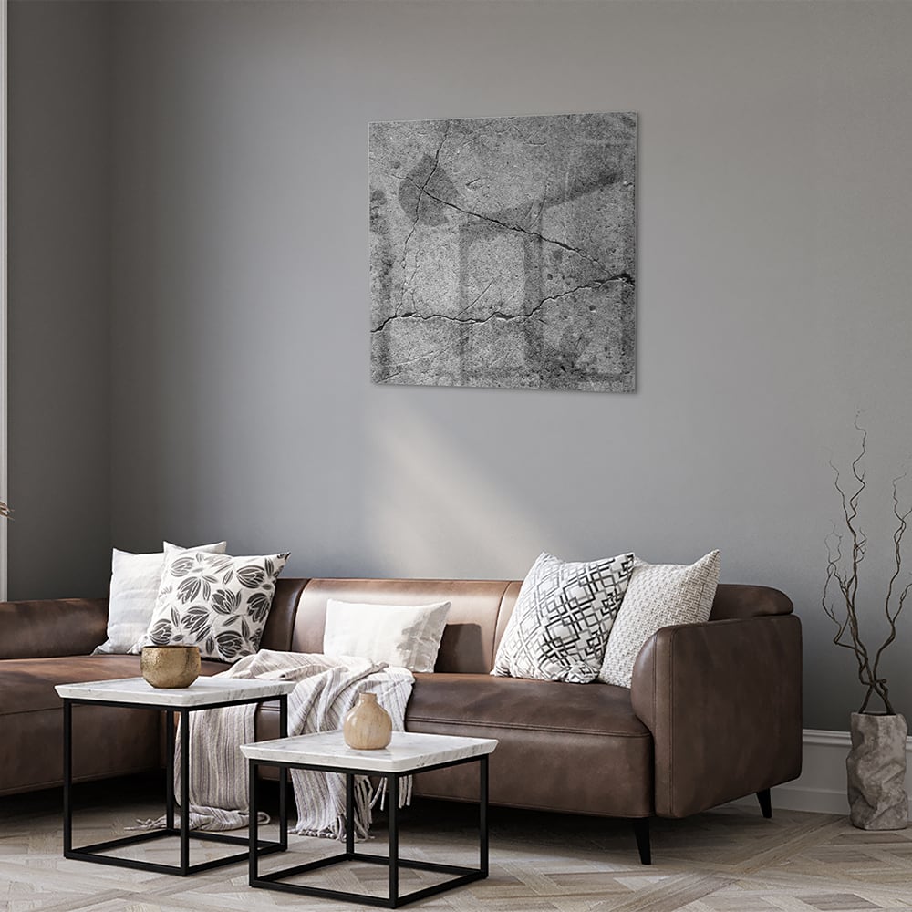 Elegantes Glasbild mit abstrakter Struktur – Glasbild aus Sicherheitsglas, Größe 120x80