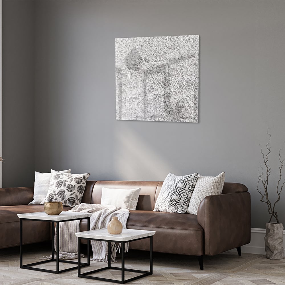 Stilvolles Glasbild mit abstrakten Linien – Glasbild aus Sicherheitsglas, Größe 120x80