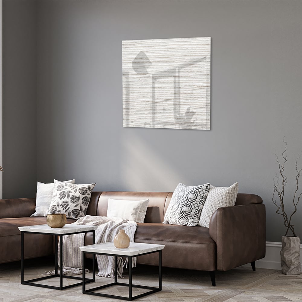 Elegantes Glasbild mit natürlichen Linien – Glasbild aus Sicherheitsglas, Größe 120x80