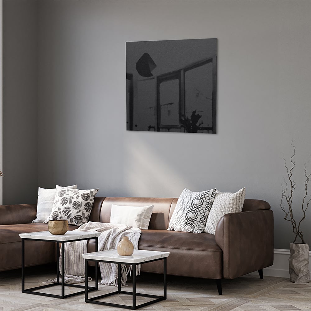 Elegantes Glasbild in einem modernen Interieur – Glasbild aus Sicherheitsglas, Größe 120x80