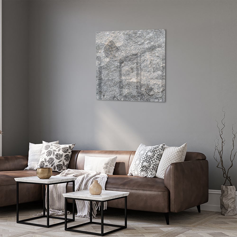 Elegantes Glasbild mit abstrakter Textur – Glasbild aus Sicherheitsglas, Größe 120x80
