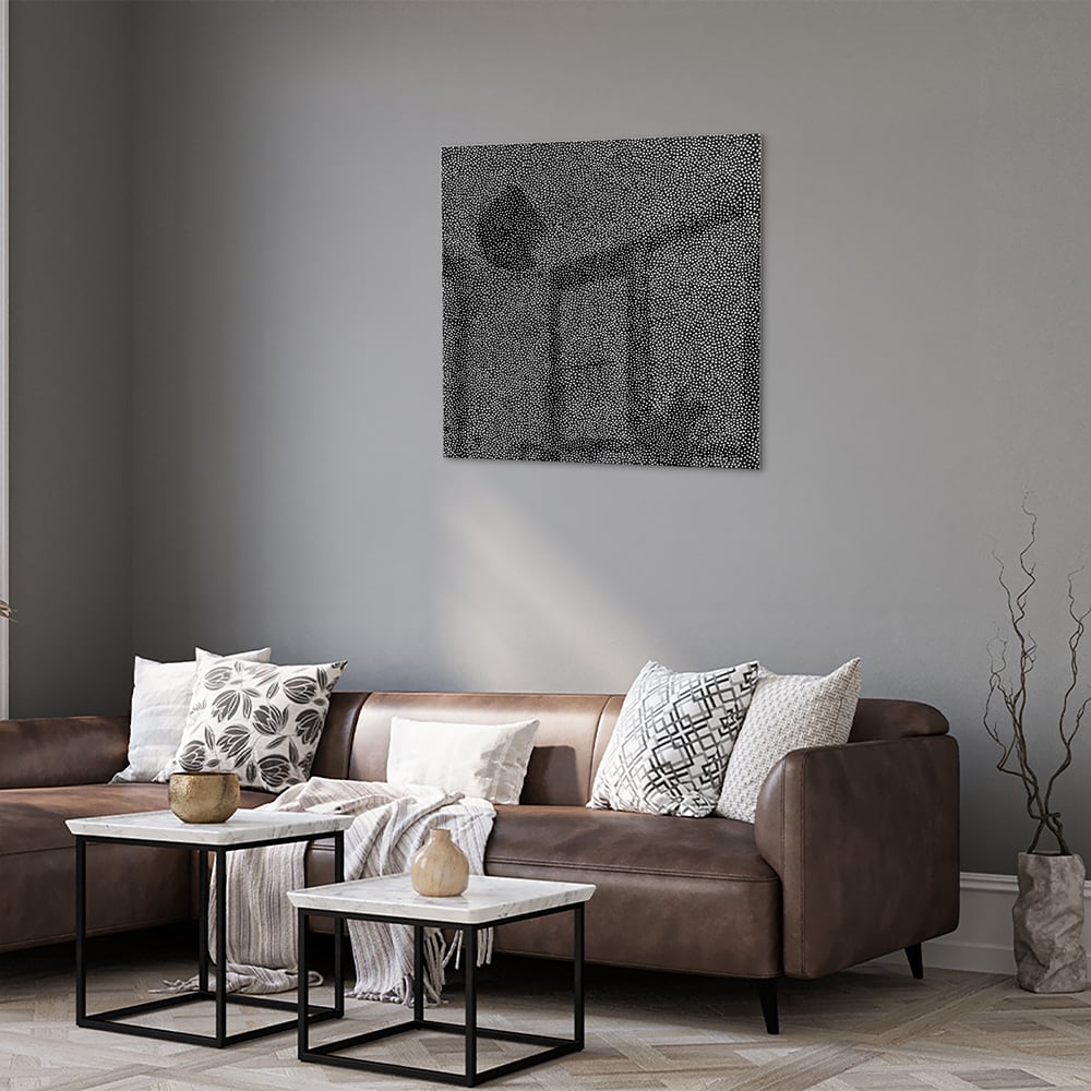 Modernes Glasbild mit abstraktem Muster – Glasbild aus Sicherheitsglas, Größe 120x80