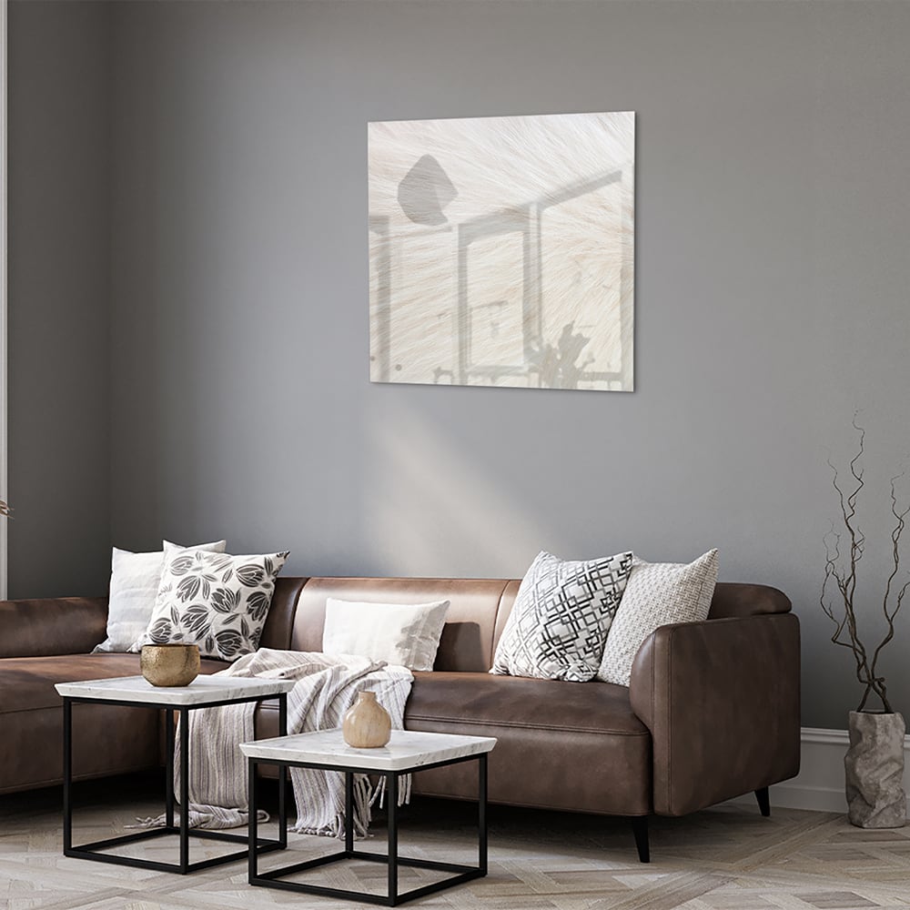 Minimalistisches Glasbild mit Naturmotiv – Glasbild aus Sicherheitsglas, Größe 120x80