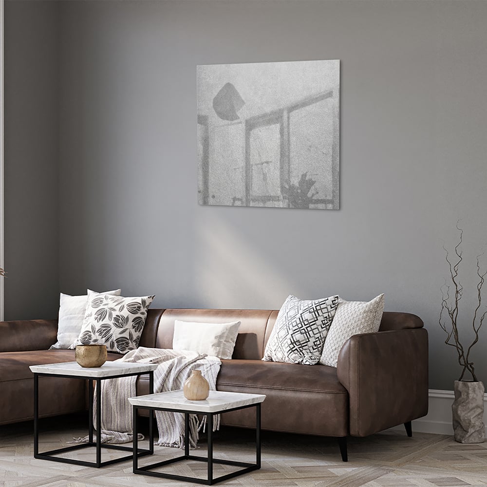 Minimalistisches Glasbild mit Händen – Glasbild aus Sicherheitsglas, Größe 120x80