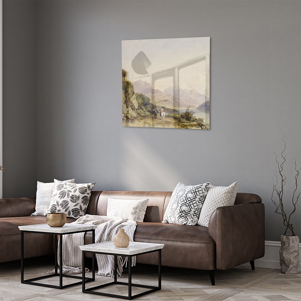 Atemberaubendes Glasbild mit Landschaft – Glasbild aus Sicherheitsglas, Größe 120x80