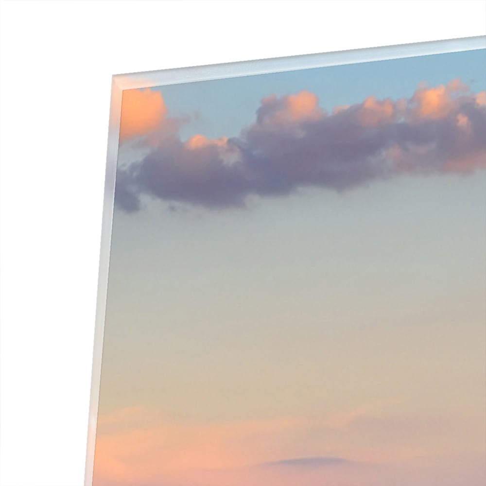 Glasbild mit dem Eiffelturm in Paris – Glasbild aus Sicherheitsglas, Größe 100x100_rond