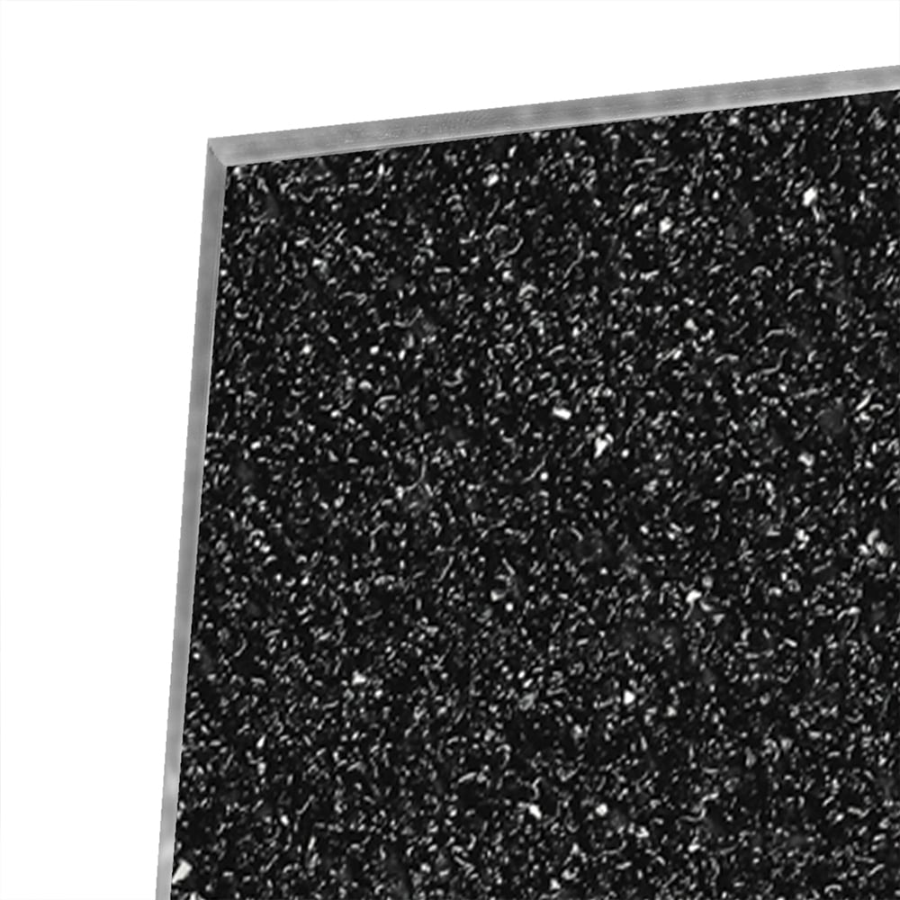 Elegantes schwarzes Glasbild für moderne Innenräume – Glasbild aus Sicherheitsglas, Größe 100x100_rond