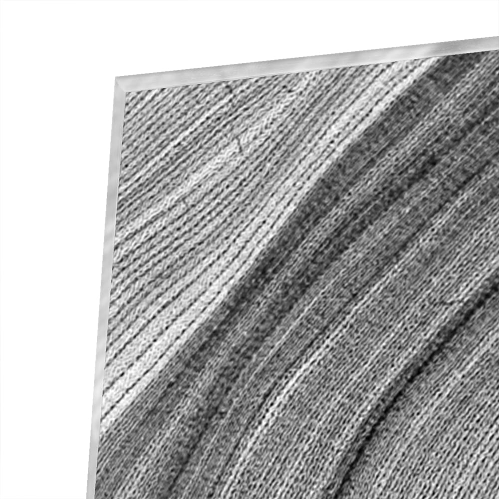 Abstraktes graues Glasbild mit Kreisen – Glasbild aus Sicherheitsglas, Größe 100x100_rond