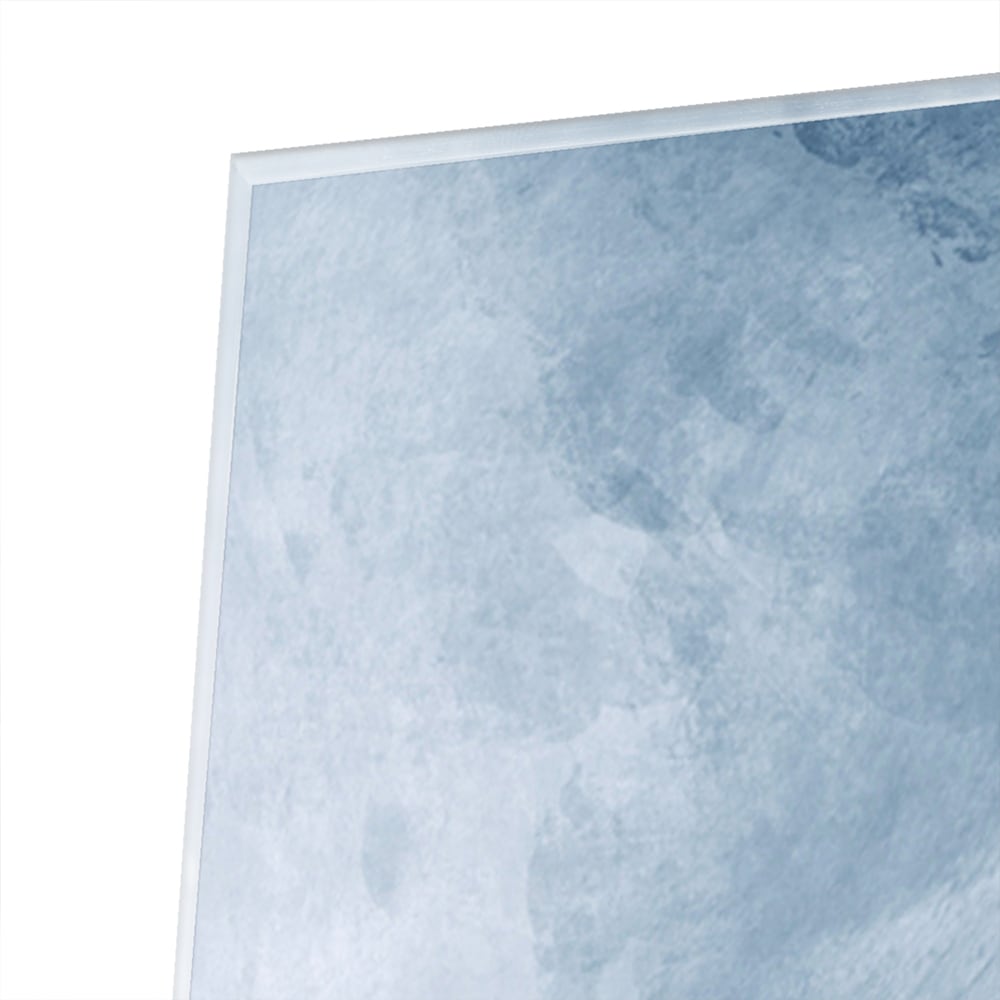 Königsblaues Glasbild – verschiedene Größen – Glasbild aus Sicherheitsglas, Größe 100x100_rond