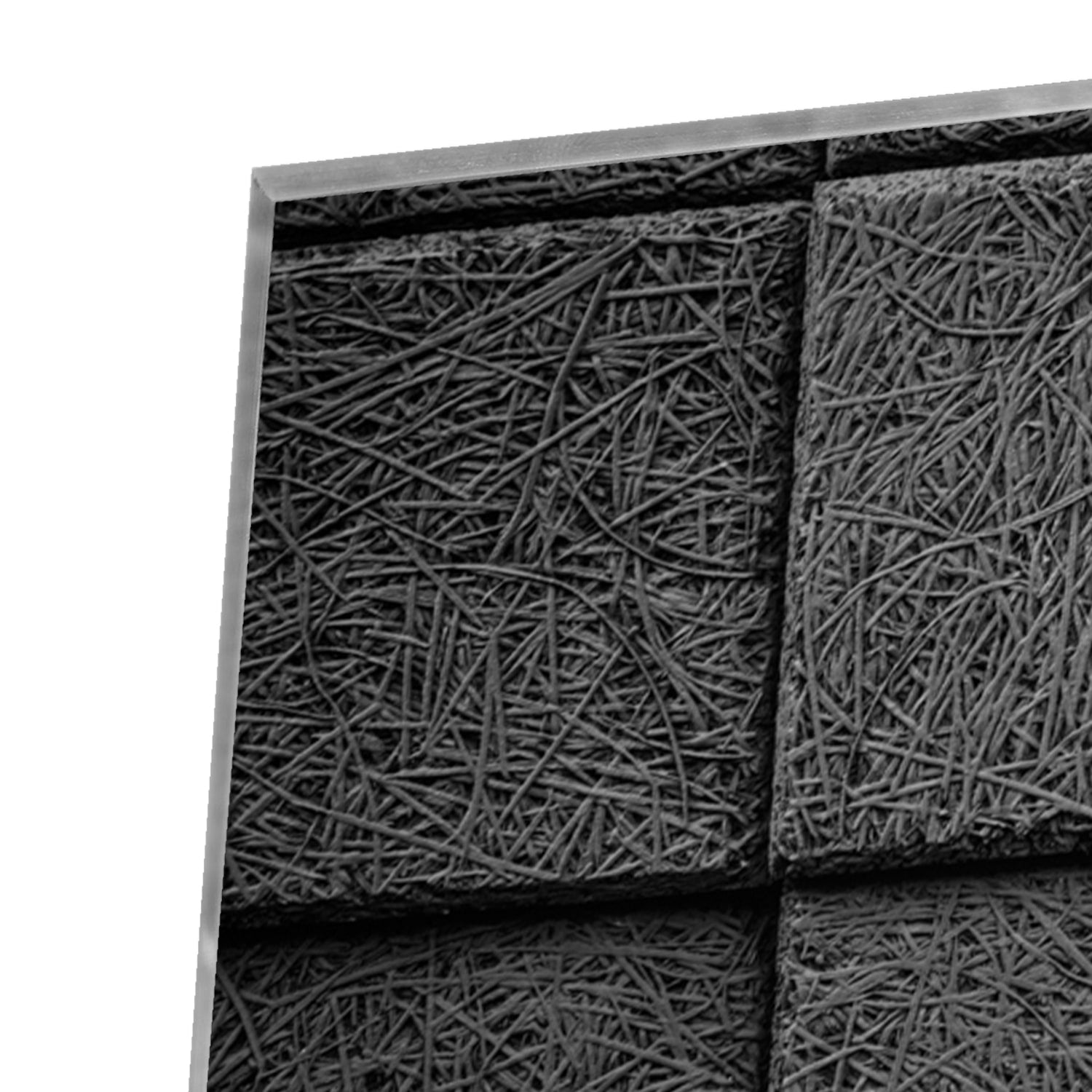 Dunkles abstraktes Glasbild für moderne Innenräume – Glasbild aus Sicherheitsglas, Größe 100x100_rond