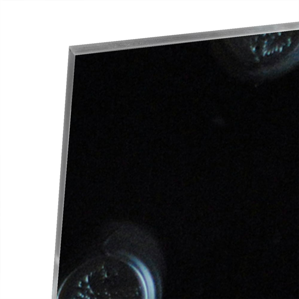 Modernes Glasbild mit abstrakten Kreisen – Glasbild aus Sicherheitsglas, Größe 100x100_rond