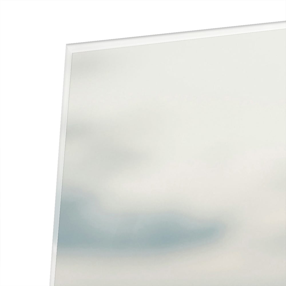 Glasbild mit nasser Autoscheibe – Stilvolles Interieur – Glasbild aus Sicherheitsglas, Größe 100x100_rond