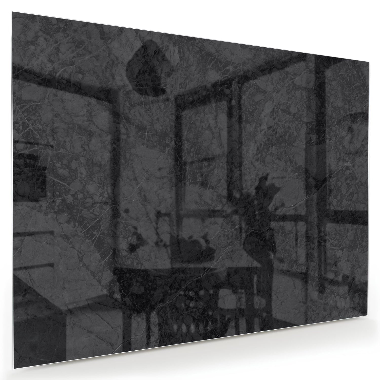 Elegantes Glasbild mit abstrakter Dekoration