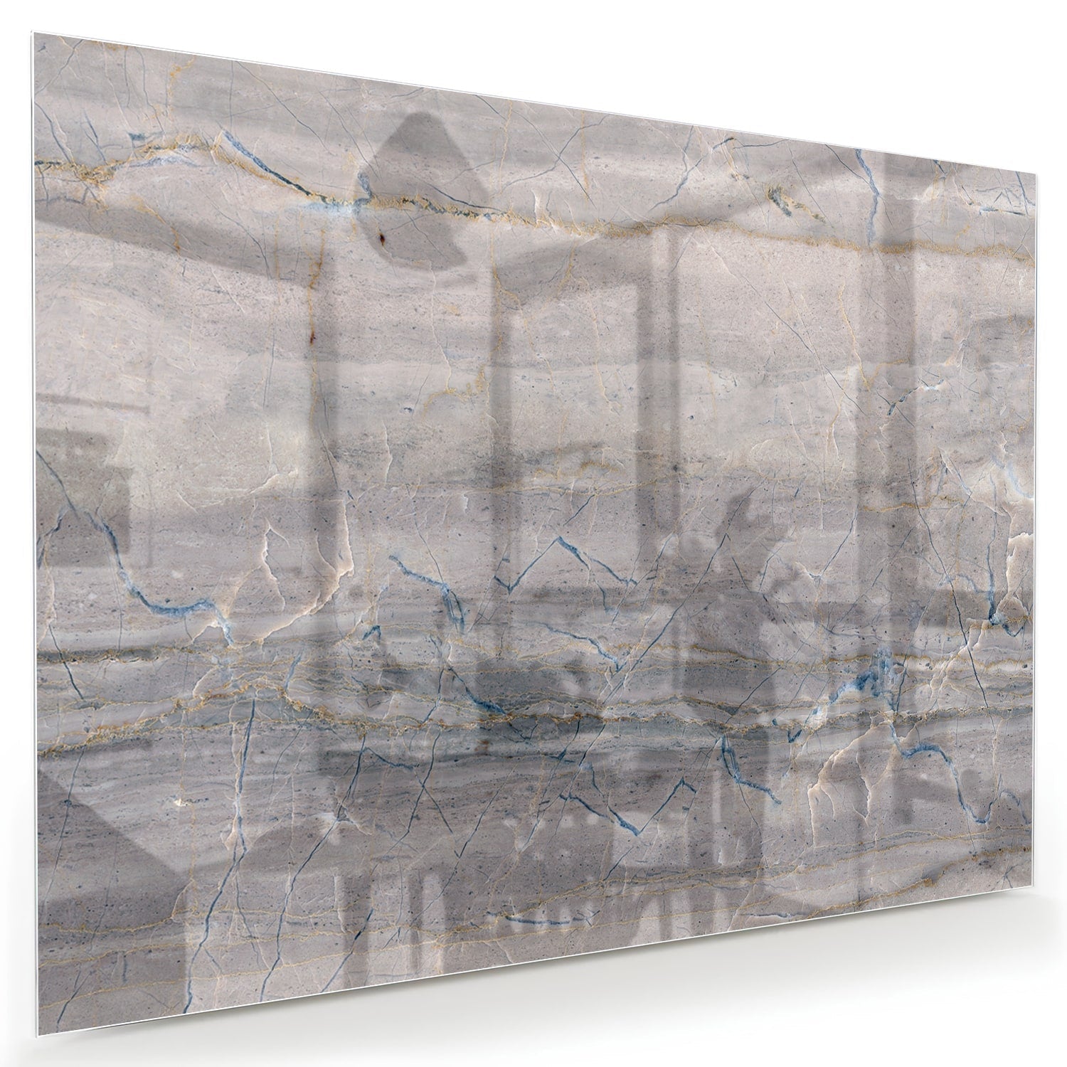 Elegantes Glasbild mit Erdtönen