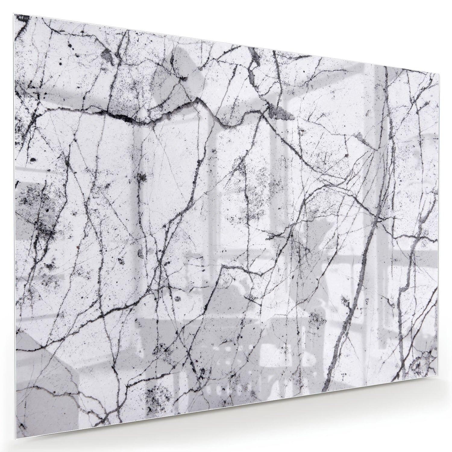 Glasbild mit abstrakter Aststruktur